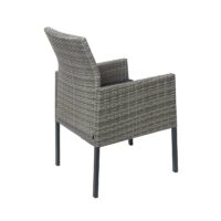 2x Poly-Rattan Sessel Gartenstuhl Korbsessel ~ grau