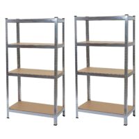 2x Steckregal Werkstattregal Traglast 320kg 160x80x40cm verzinkt
