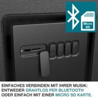 Tragbare 3-in-1 Musikkühlbox mit Bluetooth, 21 Liter, stylisch für Events.