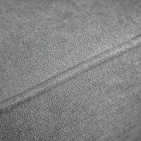 3-Sitzer Sofa Gästebett Bettsofa Vintage Design Grau - Vintage-inspiriertes Sofa mit Bettfunktion für Gäste.