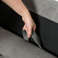 3-Sitzer Sofa mit Stauraum 166.5x62x82cm Grau - Grosszügiges Sofa mit Stauraum für zusätzlichen Platz.