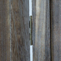 3-teiliger Paravent Raumteiler Holz Paravent Braun