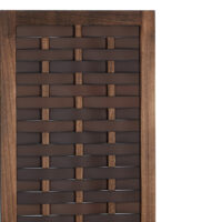 3-teiliger Paravent Raumteiler aus Holz Braun