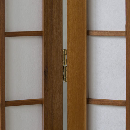 3-teiliger Paravent Raumteiler aus Holz Braun