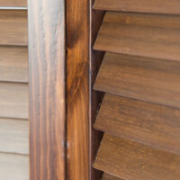 3-teiliger Paravent Raumteiler aus Holz Braun