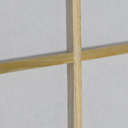 3-teiliger Paravent Raumteiler aus Holz Natur