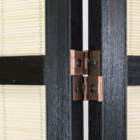 3-teiliger Paravent Raumteiler aus Holz Natur