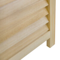 3-teiliger Paravent Raumteiler aus Holz Natur