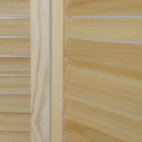 3-teiliger Paravent Raumteiler aus Holz Natur