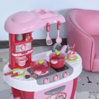 38tlg. Kinderküche Spielküche Spielzeugküche Rosa