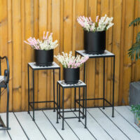 3er Set Blumenständer Blumenregal aus Metal