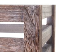 3er Set Holzkiste Weinkiste Shabby-Look braun