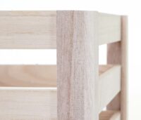 3er Set Holzkiste Weinkiste Shabby-Look ~ naturfarben