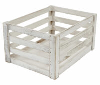 3er Set Holzkiste Weinkiste Shabby-Look weiss