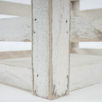 3er Set Holzkiste Weinkiste Shabby-Look weiss