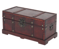 3er Set HolztruheValence Antikoptik ~ eckig