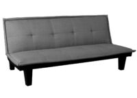 3er Schlafsofa Klappsofa Gästebett 170x100cm dunkelgrau