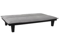 3er-Schlafsofa mit Schlaffunktion Textil 170x100cm hellgrau