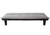 3er-Schlafsofa mit Schlaffunktion Textil 170x100cm hellgrau