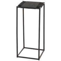 3er-Set Blumentisch Beistelltisch stapelbar Metall anthrazit