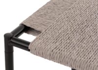 3er-Set Blumentische stapelbar Metall Papierseil grau