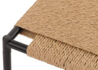 3er-Set Blumentisch Beistelltisch stapelbar Metall Papierseil natur