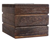 3er Set Teelichthalter im Vintage Shabby-Look Deko braun