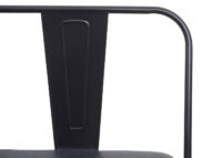 3er Sitzbank JAM-H10 Kunstleder Chesterfield schwarz-grau