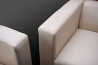 3er Sofa Couch Loungesofa aus Kunstleder kaffeefarben