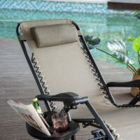 3in1 Hochlehner Schaukelstuhl Liegestuhl Gartenstuhl – faltbar