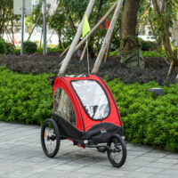 3in1 Jogger - Kinderanhänger - Kinderwagen Rot Schwarz