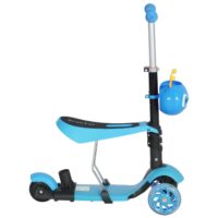 3in1 Kickboard Scooter Trottinett Kinderauto Blau
