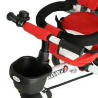 4-in-1 Kinderwagen Dreirad Buggy - Rot