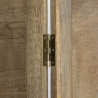 4-teiliger Paravent Raumteiler aus Holz Braun
