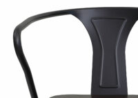 4er-Set Esszimmerstuhl JAM-H10 Chesterfield Industrial schwarz-braun