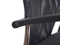 4er Set Besucherstuhl stapelbar Stoff für Konferenz Büro grau