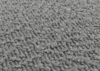 4er-Set Esszimmerstühle Bouclé Holzbeine natur Hochlehner grau