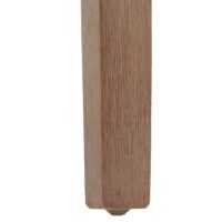 4er-Set Esszimmerstühle Bouclé Holzbeine natur Hochlehner grau