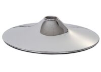 4er-Set Fussteller chrom Ø41cm für Barhocker & Stühle