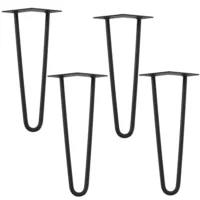 4er Set Hairpin 12.5 cm x 35 cm x 5 cm 2 Streben Tischbeine Makers