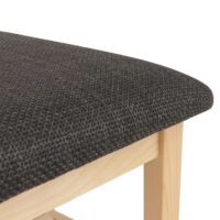 4er-Set Esszimmerstühle Massivholz Landhaus natur schwarz