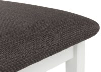 4er-Set Esszimmerstühle Massivholz Landhaus weiss/schwarz