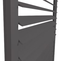 4er-Set Aluminium Schiebetür für Pergola Stanley 206x369cm