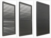 4er-Set Aluminium Schiebetür für Pergola Stanley 206x369cm