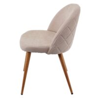 4er-Set Esszimmerstühle Retro 50er Jahre Stoff beige