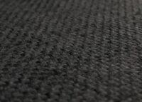 4er-Set Esszimmerstühle Textil mit hellen Beinen schwarz