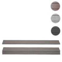 4er Set WPC Sichtschutz Latten Windschutz Bretter 1qm grau Savon
