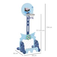 4in1 Kinder Basketballkorb Fussball Golf