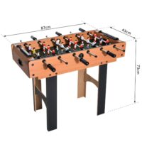 4in1 Spieletisch Tischfussball Tischtennis Hockey Billard
