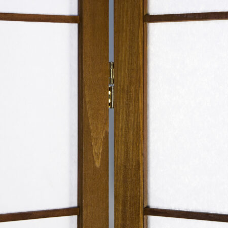 5-teiliger Paravent Raumteiler aus Holz Braun